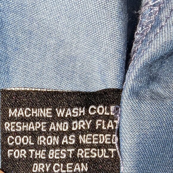 Walter Baker | Lyocell Cold Shoulder Blue Ruffle Sleeve "Tara" Top | Medium - Picture 11 of 14